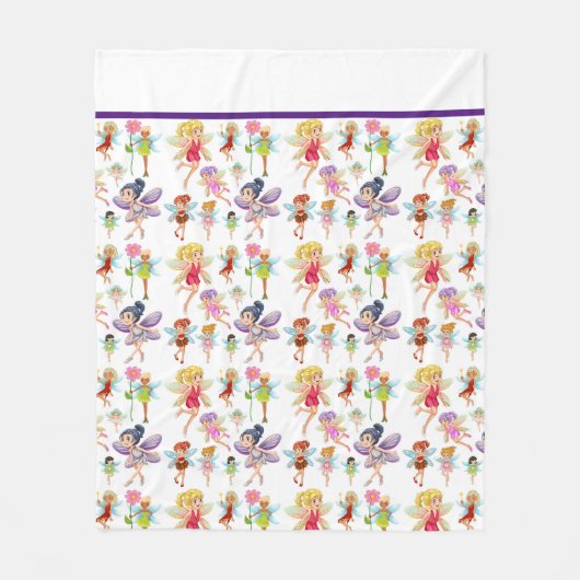 Couverture Polaire Petites fées (Devant)