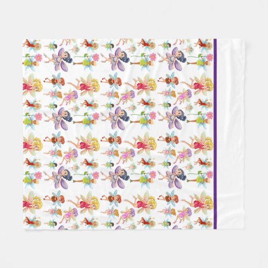 Couverture Polaire Petites fées (Devant (Horizontal))