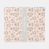 Couverture Polaire Petites Filles Lisant Des Livres Idées Cadeaux (Devant (Horizontal))