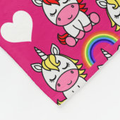 Couverture Polaire Petites filles Unicorn Pony (Coin)