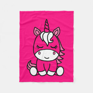 Couverture Polaire Petites filles Unicorn Pony
