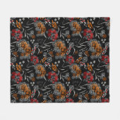Couverture Polaire Petites fleurs mignonnes sans couture motif floral (Devant (Horizontal))