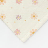 Couverture Polaire Petites Fleurs Pastel (Coin)