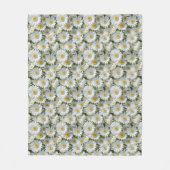 Couverture Polaire Petites marguerites blanches (Devant)