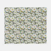 Couverture Polaire Petites marguerites blanches (Devant (Horizontal))