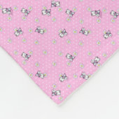 Couverture Polaire Petites marguerites Westie KiniArt (Coin)