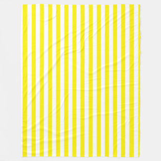 Couverture Polaire Petites rayures jaunes verticales