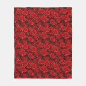 Couverture Polaire Petites Roses Rouges (Devant)
