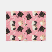Couverture Polaire Petits chatons mignons (Devant (Horizontal))