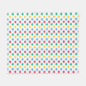 Couverture Polaire Petits Coeurs | LH-04 | (Devant (Horizontal))
