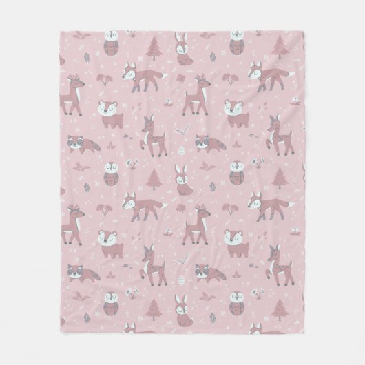 Couverture Polaire Petits Critère De Bois Rose Sleepy (Devant)
