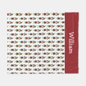 Couverture Polaire Petits enfants de Noël personnalisés (Devant (Horizontal))