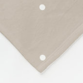 Couverture Polaire Petits points blancs sur beige ou greige frais (Coin)