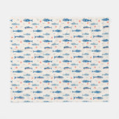 Couverture Polaire Petits poissons (Devant (Horizontal))