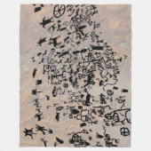 Couverture Polaire Petroglyphes de Rock Papier (Devant)