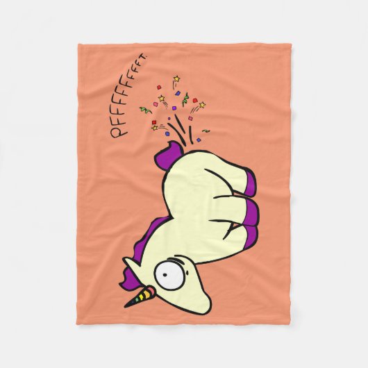 Couverture Polaire Pets de licorne (Devant)