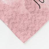 Couverture Polaire Peu de St Therese de rose de rose de fleur (Coin)