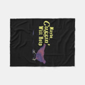 Couverture Polaire Peut-être que Cussin aidera Funny Chicken (Devant (Horizontal))