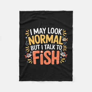 Couverture Polaire Peut sembler normal mais parle aux poissons aquari