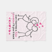 Couverture Polaire Peux j'emprunte une conception mignonne d'amants (Devant (Horizontal))