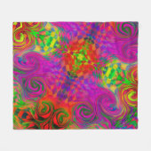 Couverture Polaire [Phantasmagoria] Couleurs tordues  (Devant (Horizontal))