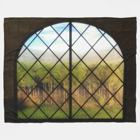 Couverture Polaire Phantastes : Frontières de la Terre Fée Blanket en (Devant (Horizontal))