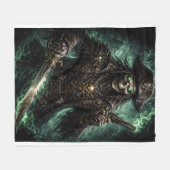 Couverture Polaire Phantom Pirate Skull – Dark Fantasy Reaper (Devant (Horizontal))