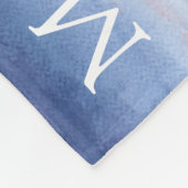 Couverture Polaire Phare de Portland Head Maine Aquarelle Peinture (Coin)