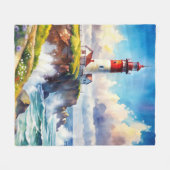 Couverture Polaire Phare sur une falaise (Devant (Horizontal))
