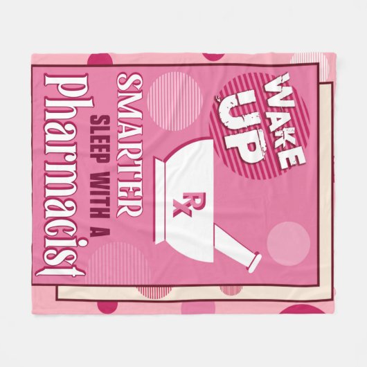 Couverture Polaire PHARMACISTE RÉVEILLER pharmacie pilules de technol (Devant (Horizontal))