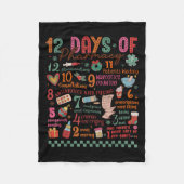 Couverture Polaire Pharmacy Christmas Shirt - 12 Days Of Pharmacy Tec (Devant)