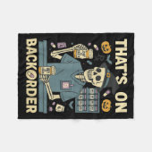 Couverture Polaire Pharmacy Tech Skeleton That’s On Backorder Hallowe (Devant (Horizontal))