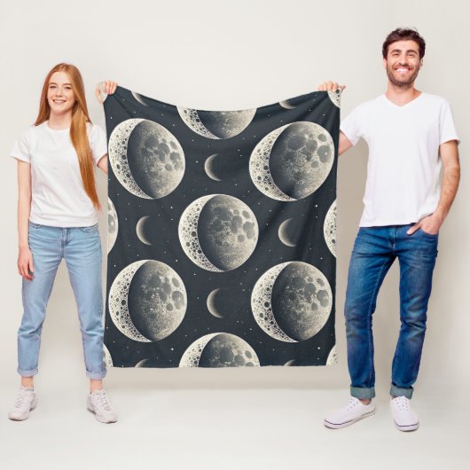 Couverture Polaire Phase Lunaire Céleste (1) (En situation)
