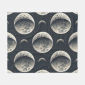 Couverture Polaire Phase Lunaire Céleste (1) (Devant (Horizontal))