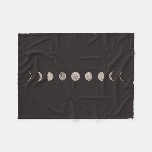 Couverture Polaire Phases de la lune (Devant (Horizontal))