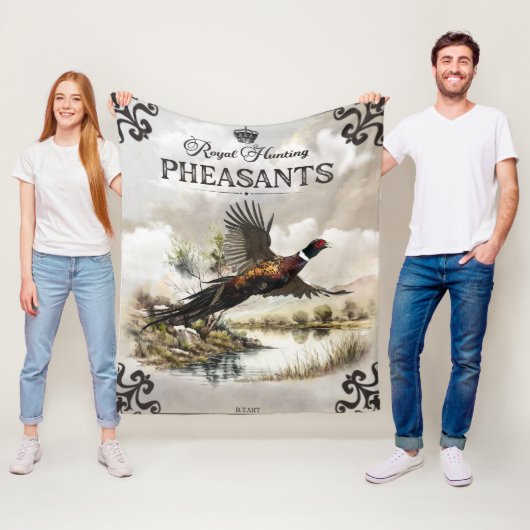 Couverture Polaire Phéasants, Chasse royale (En situation)