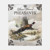 Couverture Polaire Phéasants, Chasse royale (Devant)