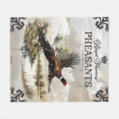Couverture Polaire Phéasants, Chasse royale (Devant (Horizontal))