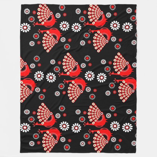 Couverture Polaire Pheasers Peacock Art (Devant)