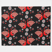 Couverture Polaire Pheasers Peacock Art (Devant (Horizontal))