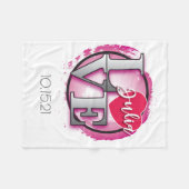 Couverture Polaire Philadelphia Love Blanket Bat mitzvah cadeau (Devant (Horizontal))