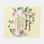 Couverture Polaire Philippiens 4:6 Soyez anxieux pour rien de floral (Devant (Horizontal))