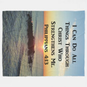 COUVERTURE POLAIRE PHILIPPIENS LOURDS 4:13 BIBLE VERSE (Devant (Horizontal))