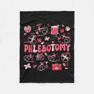 Couverture Polaire Phlebotomiste Coeur Phlebotomie Infirmière Tech Ca