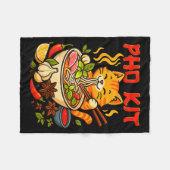 Couverture Polaire Pho Kit Mariners Cat Funny Meme  (Devant (Horizontal))