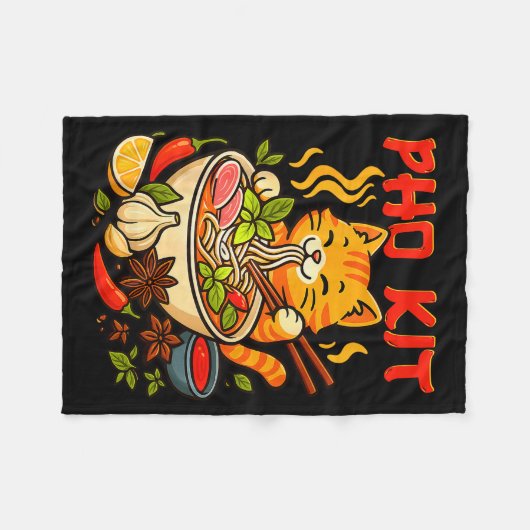 Couverture Polaire Pho Kit Mariners Cat Funny Meme  (Devant (Horizontal))