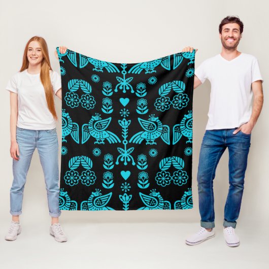 Couverture Polaire Phoenix Bird Fold Art Imprimer (En situation)