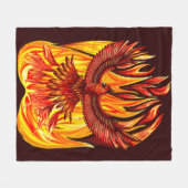 Couverture Polaire Phoenix mythologique immortelle Créature (Devant (Horizontal))