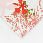 Couverture Polaire Phoenix Oiseau Et Phoenix Fleur Motif Sans Faille (Coin)