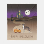 Couverture Polaire Phoque Et Blanc Iggy Et Halloween Maison Hantée (Devant)